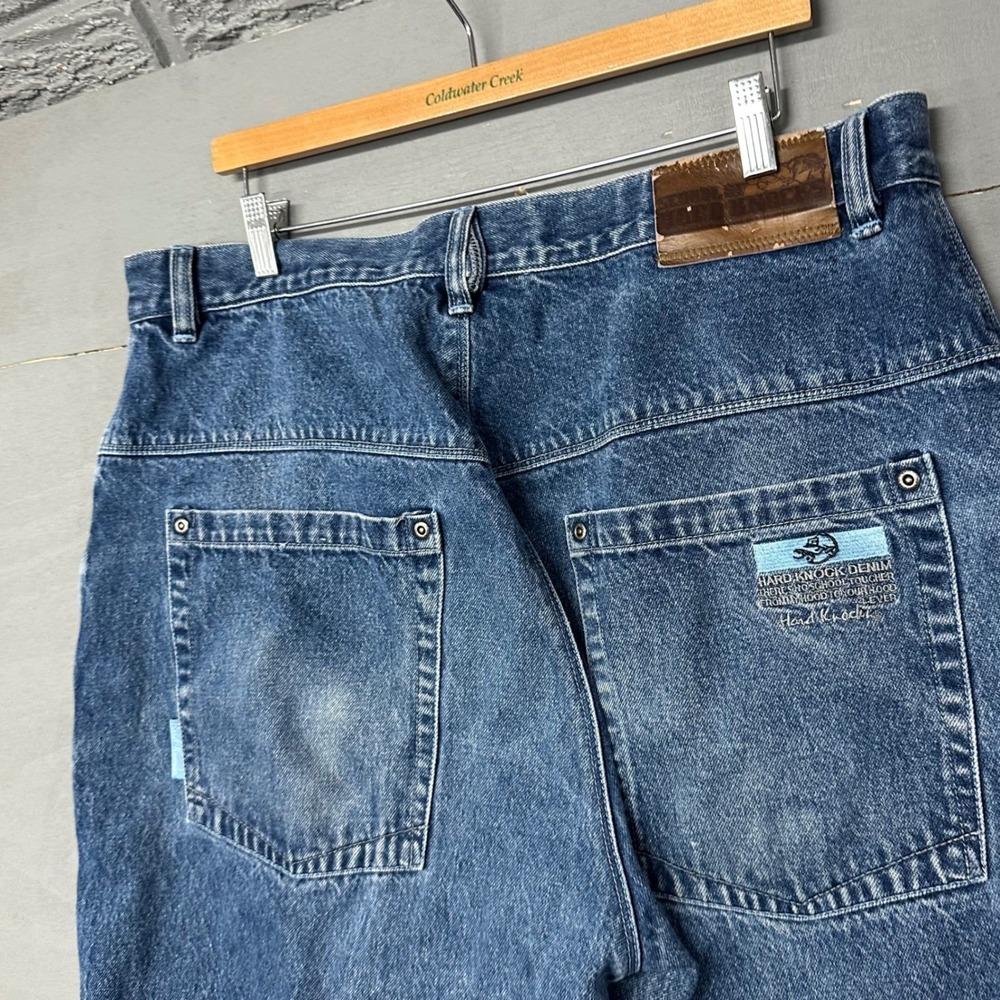 School of Hard Knocks Denim Jeans‎ Mens 38 Loose Fit Baggy Blue Cotton